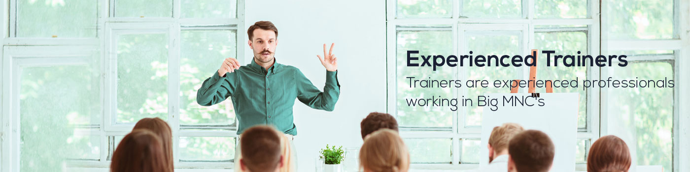 Trainers are experienced professionals working in Big MNC's